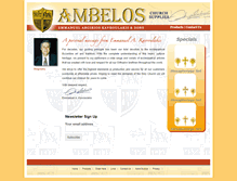 Tablet Screenshot of ambeloschurchsupplies.org